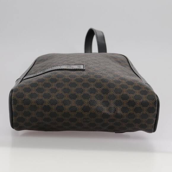 CELINE Macadam Canvas Backpack Pvc Leather Black Silver - Picture 5 of 16